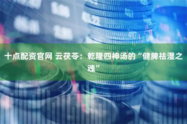 十点配资官网 云茯苓：乾隆四神汤的“健脾祛湿之魂”