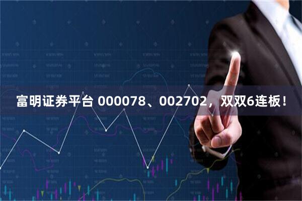 富明证券平台 000078、002702，双双6连板！