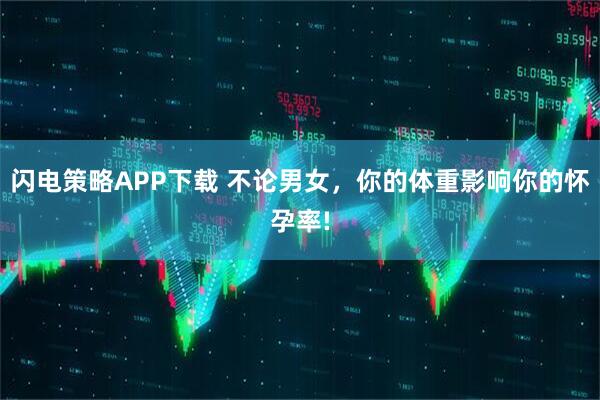 闪电策略APP下载 不论男女，你的体重影响你的怀孕率!